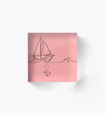 Sailing - Cause I love it! Acrylic Block