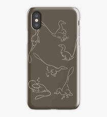 Playful Feathered Raptors iPhone Case