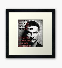 Dave Gahan Framed Print