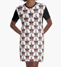 London crown Graphic T-Shirt Dress