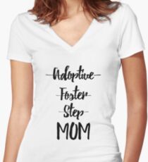 Mom Women's Fitted V-Neck T-Shirt
