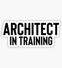Architect In Training Art College School Graduation Sticker