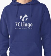 7C White Logo Pullover Hoodie