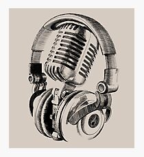 microphone Photographic Print