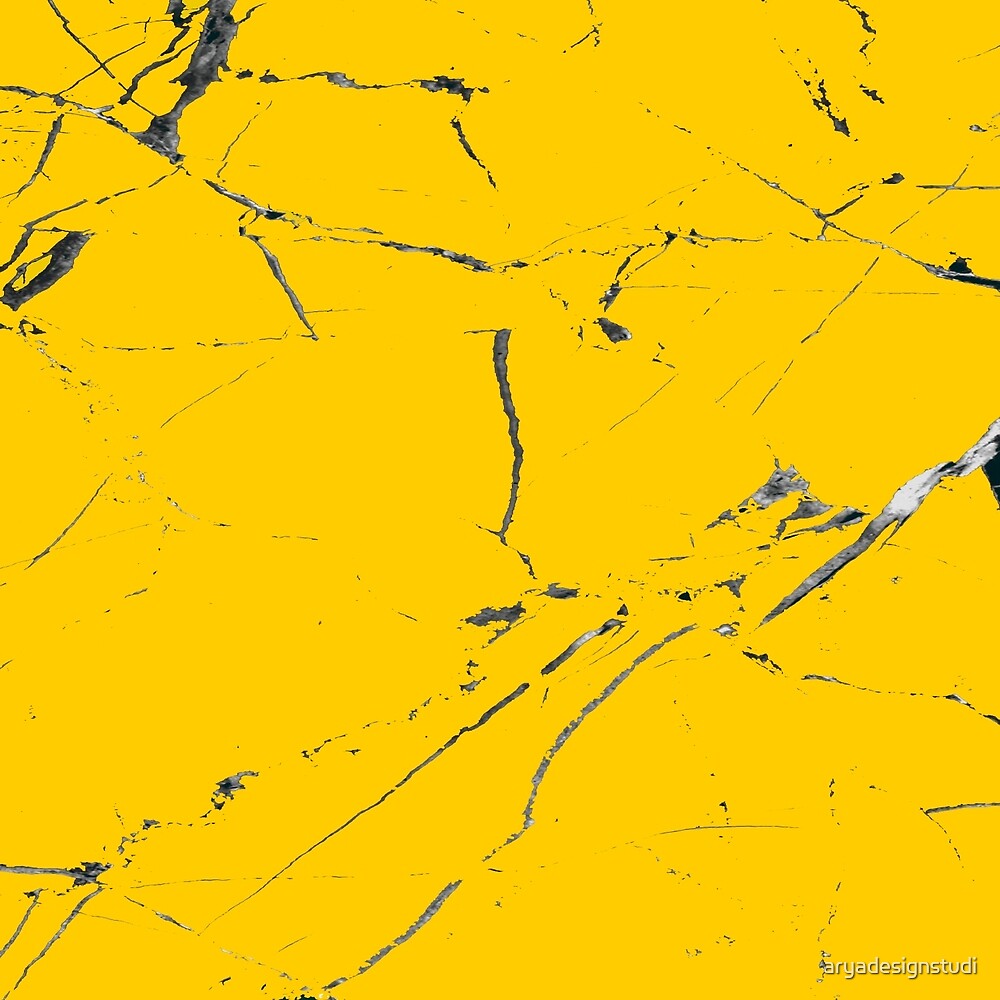 "YELLOW/MUSTARD MARBLE" by aryadesignstudi Redbubble