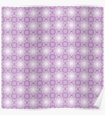 Das abstrakte nahtlose violette Muster mit Polygonen. Eine Zelluläre Spitze. Poster