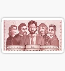La casa de papel - sticker, cards and poster Sticker