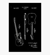 Fender Telecaster Guitar Patent 1951 Photographic Print