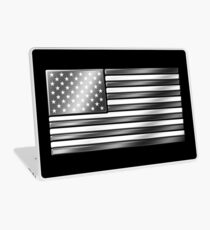 American Flag 2 - USA - Metallic - Steel Laptop Skin