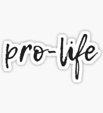 pro life logo Sticker