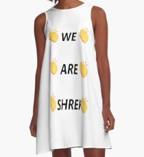 Wir sind Shrek A-Linien Kleid