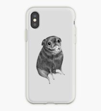 Vinilo o funda para iPhone Dulce negro Pug