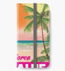 Magaluf Majorca beach travel poster iPhone Wallet/Case/Skin