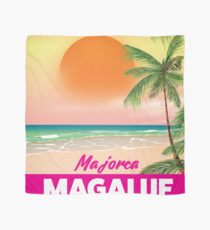 Magaluf Majorca beach travel poster Scarf