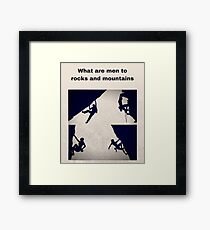 Rock Climbing and Mountaineering Framed Print