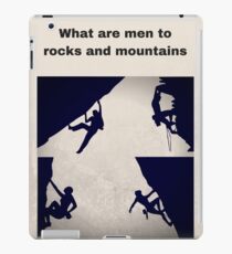 Rock Climbing and Mountaineering iPad Case/Skin