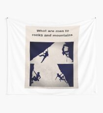 Rock Climbing and Mountaineering Wall Tapestry