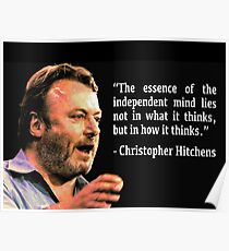 Hitchens - Unabhängiges Sinneszitat Poster