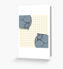 Napping Cats Greeting Card