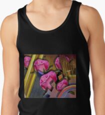 Rosen und Zahnrad. Tanktop für Männer