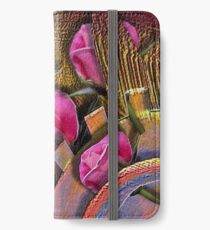 Rosen und Zahnrad. iPhone Flip-Case/Hülle/Skin