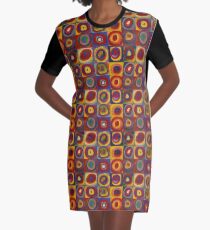 Wassily Kandinsky, Colour Study, Squares with Concentric Circles. Graphic T-Shirt Dress