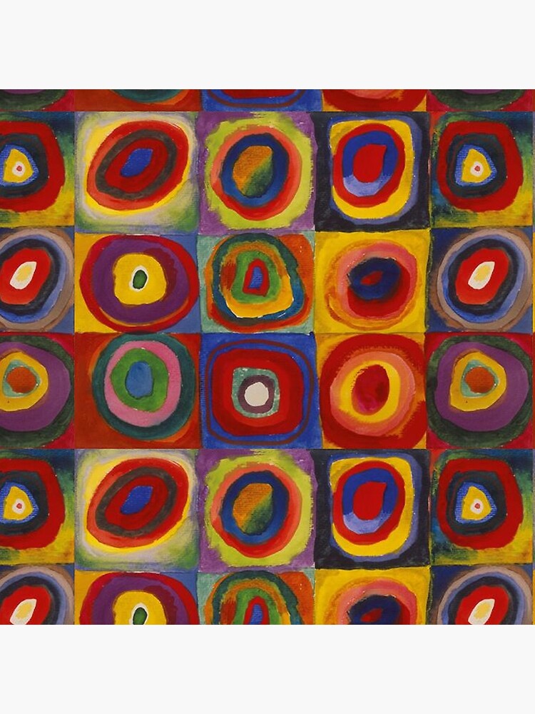 Wassily Kandinsky, Colour Study, Squares with Concentric Circles. by TOMSREDBUBBLE