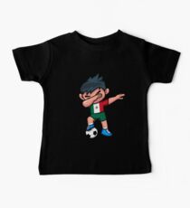 Soccer Boy Dabbing Mexico Baby Tee