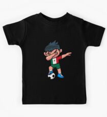 Soccer Boy Dabbing Mexico Kids Tee
