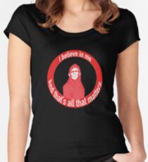 Self Actualized Sasquatch Women's Fitted Scoop T-Shirt