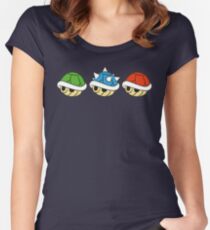 Mario Kart Items- Shells Women's Fitted Scoop T-Shirt