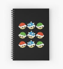 Mario Kart Items- Shells Spiral Notebook
