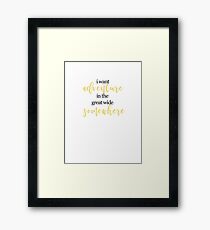 Beauty and the Beast Quote 1 Framed Print