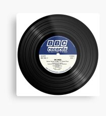BBC Radiophonic Workshop Record - Doctor Who Single Metal Print