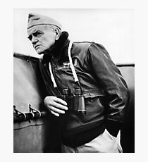 Admiral William Bull Halsey - On Ship WW2 Photographic Print