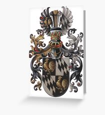 Transparent Background - Red Coat of Arms Greeting Card