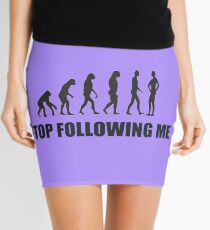 Stop Following Me - evelution Mini Skirt