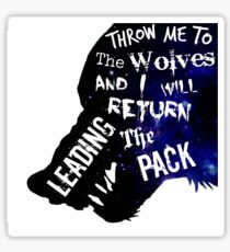 Wolves quote Sticker