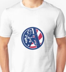 American Lineworker USA Flag Icon Unisex T-Shirt