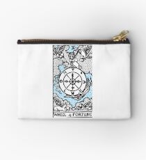 Modern Tarot Design - 10 Wheel of Fortune Studio Pouch