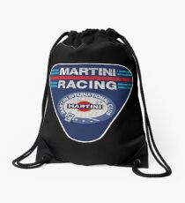 martini racing rally Drawstring Bag