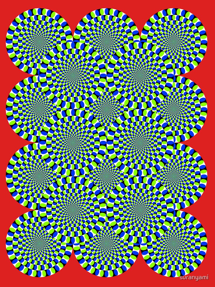 "Rotating Snakes Illusion" Tshirt by suranyami Redbubble
