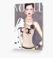 Vogue Paris March 2009 Cover Greeting Card