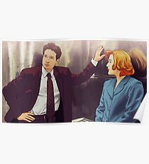 X files ghost in the machine elevator by Mimie Poster
