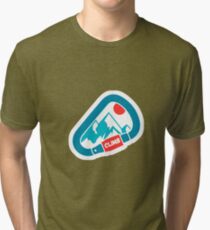 Carabiner Mountain Climbing Tri-blend T-Shirt