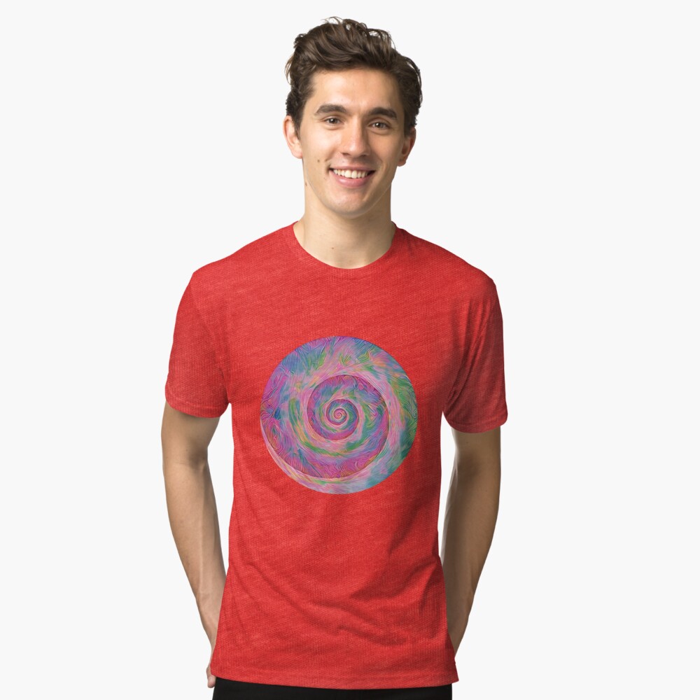 Abstract vortex Tri-blend T-Shirt