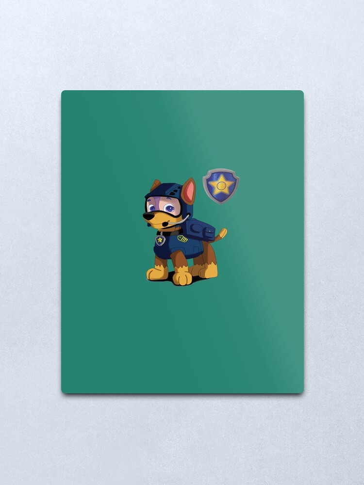 Paw Patrol Chase Metal Print By Sunce74 Redbubble - roblox art board print by sunce74 redbubble