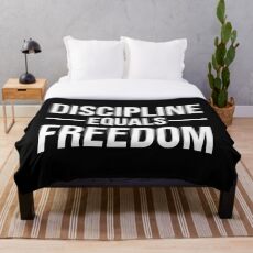 Disziplin entspricht Freiheit Fleecedecke