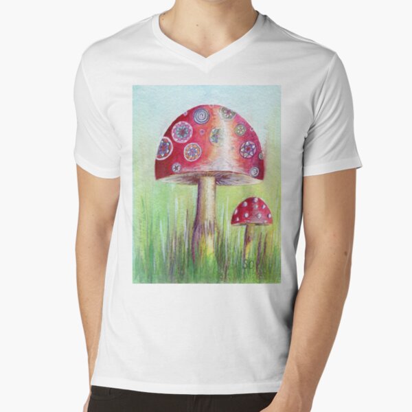 Magical Mushroom V-Neck T-Shirt