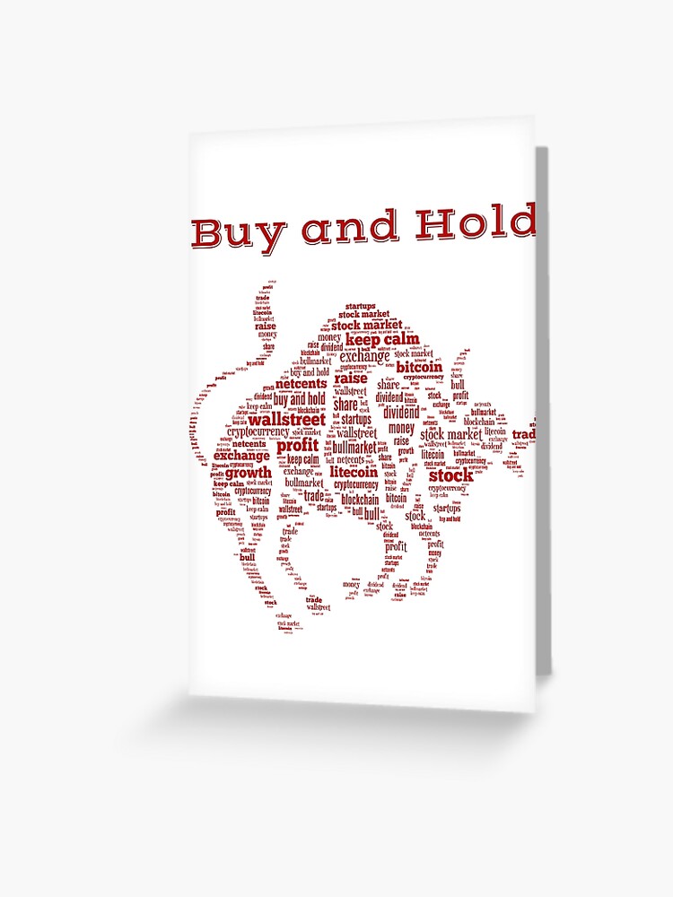 Buy And Hold Bull Stock Market Greeting Card - 